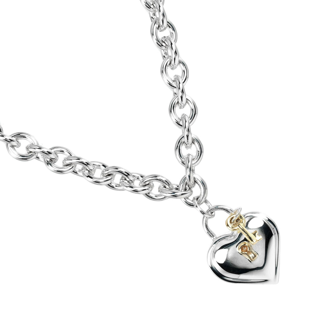 TIFFANY&Co.】ティファニー ハートロック ネックレス シルバー925×K18ゴールド 約64.74g Heart lock レデ –  KYOTO NISHIKINO