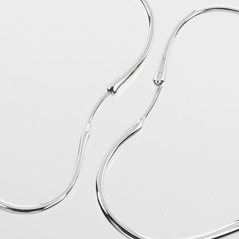 [Tiffany & co.]TIFFANY&Co. Open Heart Large Hoop Pierce Silver 925 Approximately 9.33g Open Heart Large Hoop Ladies A Rank