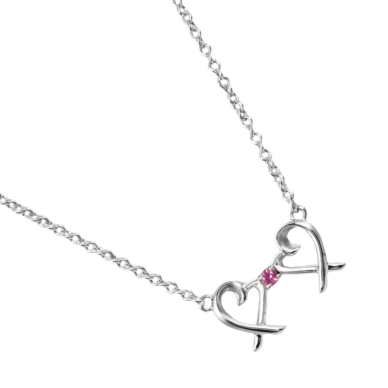 美品 Tiffany&Co. ティファニー ダブル ラビングハート ネックレス TIFFANY&Co.（ティファニー） ダブルラビングハート ネックレス 18金