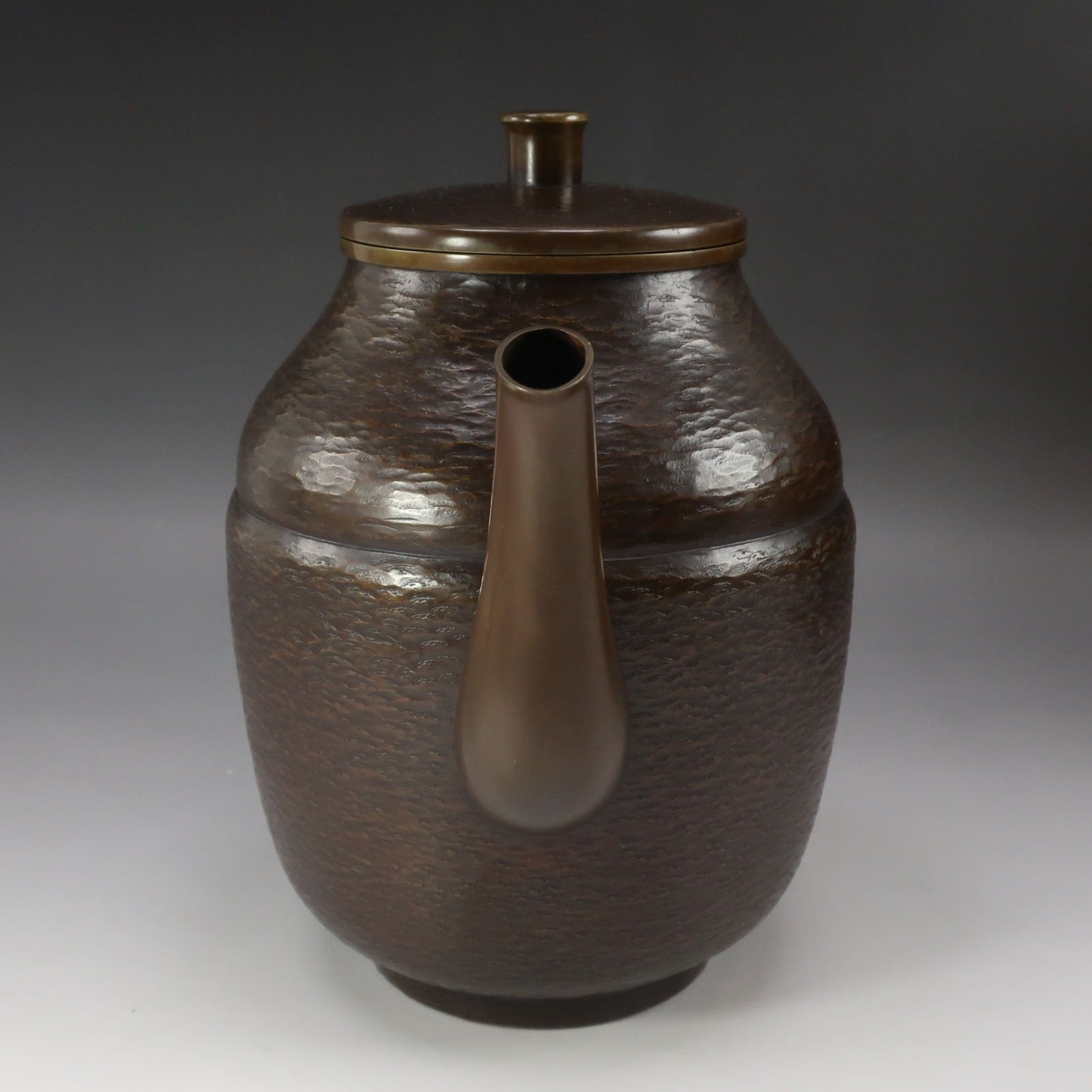 金谷五郎三郎 造 素銅槌目後手 水注子 銅製 骨董品 – NISHIKINO