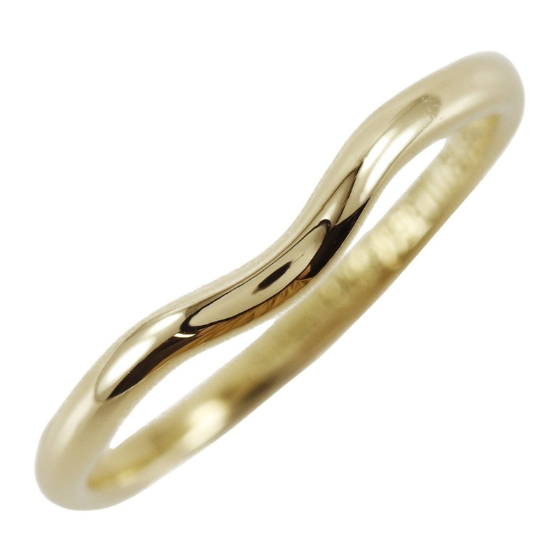 [Tiffany & co.]TIFFANY&Co. Banda curva ancha No. 15 Ring / Ring Elsa Peletti 18KOro amarillo de aproximadamente 2.6 g de ancho de banda curva damas a+rango