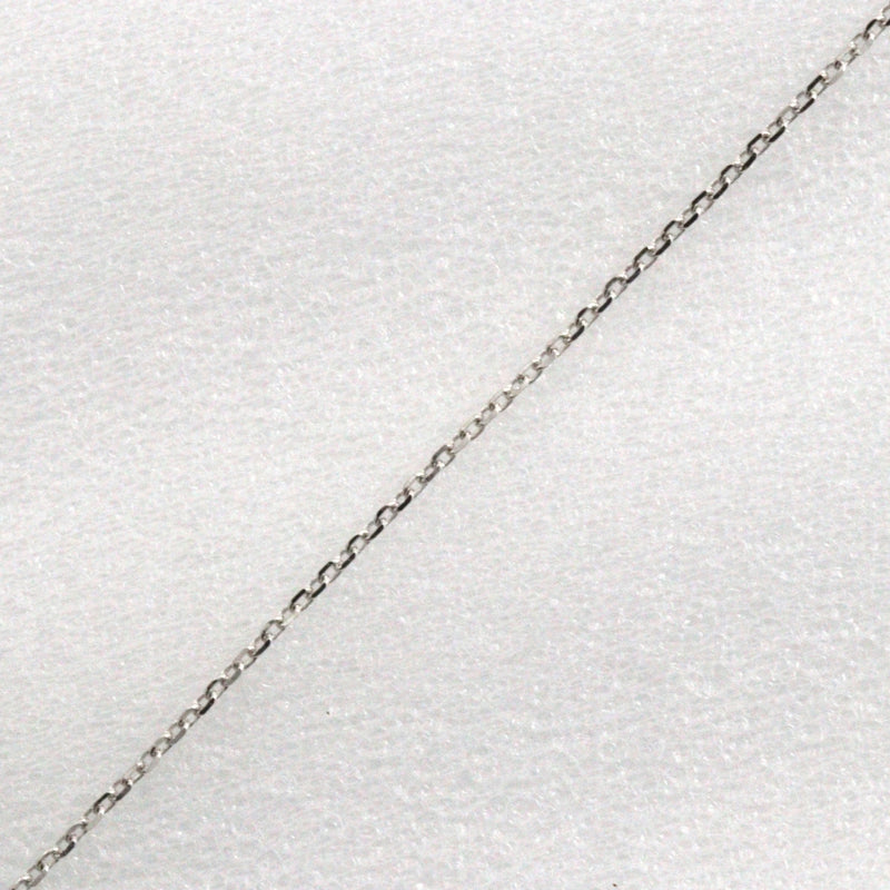 [4 ℃] Yon Sea Cross Necklace 18KWhite Gold x Moonstone Cross Approximately 2.2g CROSS Ladies A-Rank