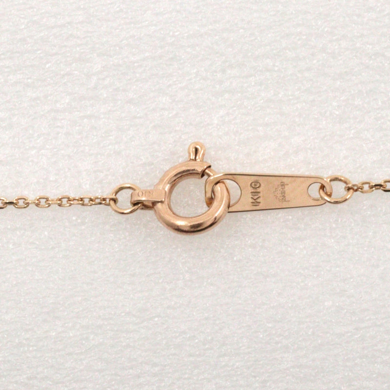 [Take-Up-Up-Up-Up-Up-Up Heart Collier 2P Diamond K10 Yellow Gold X Diamond 0,02 Stamp Heart Environ 1,2 g Heart Ladies A +