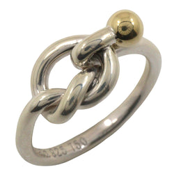 [Tiffany & co.]TIFFANY&Co. Love Knot No. 8 Ring Silver 925 ×18KYellow Gold Approximately 2.8g Love Knot Ladies A-Rank