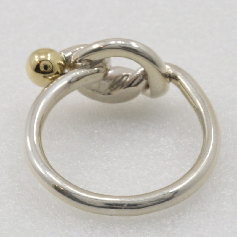 [Tiffany & co.]TIFFANY&Co. Love Knot No. 8 Ring Silver 925 ×18KYellow Gold Approximately 2.8g Love Knot Ladies A-Rank