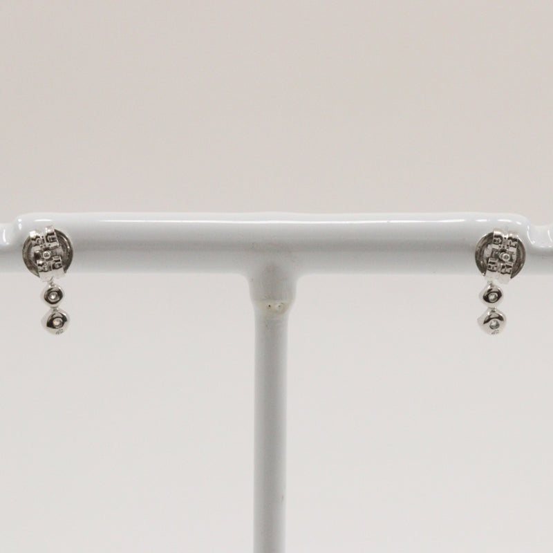 [4 ° C] Yon Sea 3p Diamond Piercing PT900 Platinum X Diamond aproximadamente 0.9g 3p Diamantes de diamantes A+Rango