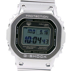 [CASIO] Casio 
 G -shock watch 
 GMW-B5000 Stainless Steel Solar PoweredRadio clock digital display SilverDial G Shock Men's A Rank