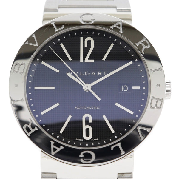 [Bvlgari] Bulgari Bulgari Brugari Watch Cal.220 BB42BSSD / BB42SSAUTO en acier inoxydable cadran noir Bvlgari Bvlgari Men's A-Rank