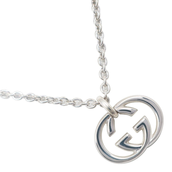 [GUCCI] Gucci Interlocking G Necklace Silver 925 Approximately 25.4g Interlocking G Unisex A-Rank