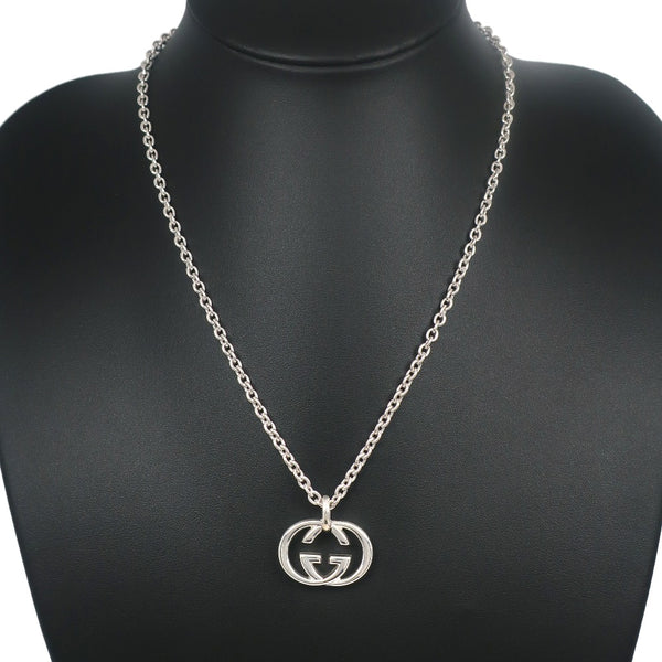 [GUCCI] Gucci Interlocking G Necklace Silver 925 Approximately 25.4g Interlocking G Unisex A-Rank