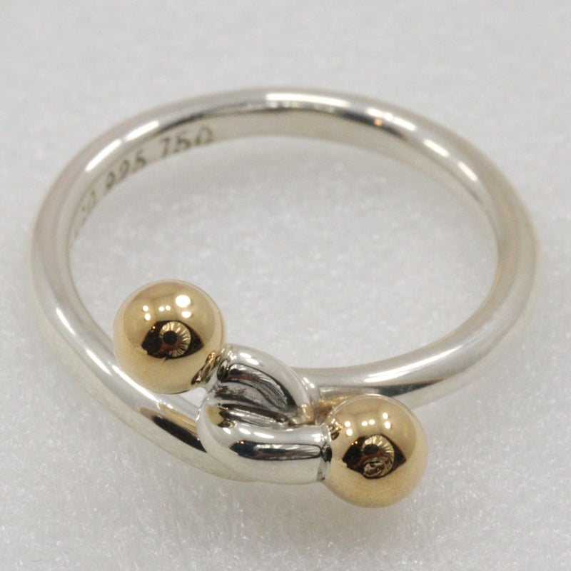 [Tiffany & co.]TIFFANY&Co. Hook & i 7.5 Ring Silver 925 ×18KYellow Gold Approximately 2.3g HOOK & EYE Ladies A-Rank