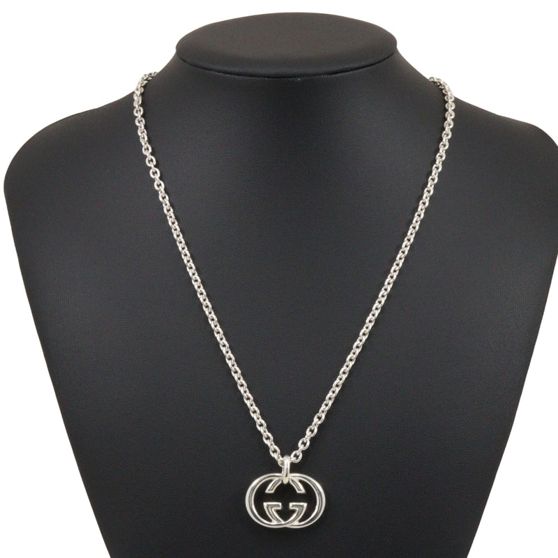 [GUCCI] Gucci Interlocking G Necklace Silver 925 Approximately 25.8g Interlocking G Unisex A-Rank