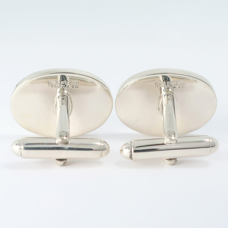 [Tiffany & CO.] Tiffany Oval Cuffsal Silver 925 x K18 Jaune Ovale Ovale Men