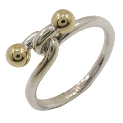 [Tiffany & co.]TIFFANY&Co. Hook & i 9th Ring Silver 925 ×18KYellow Gold Approximately 2.4g HOOK & EYE Ladies A-Rank