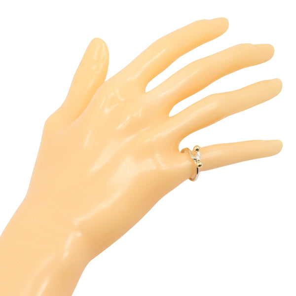 [Tiffany & CO.] Tiffany Hook & Eye 9 Ring / Ring Silver 925 × K18 Gold Yellow Environ 2,4 g Hook & Eye Ladies A-Rank