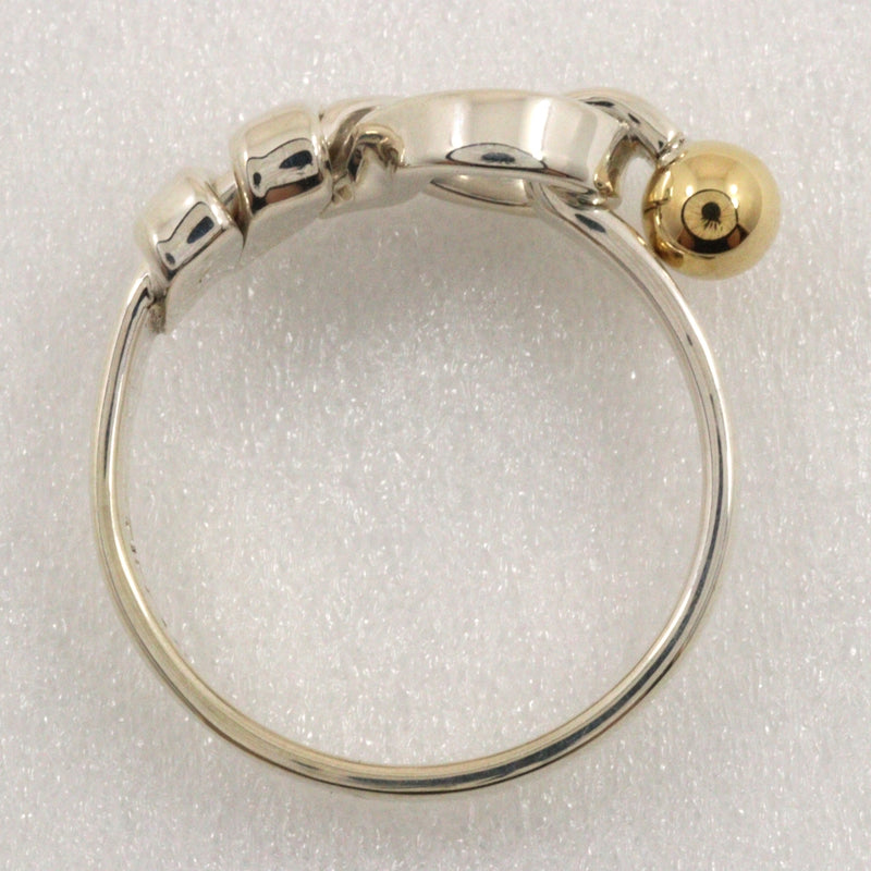 [Tiffany & co.]TIFFANY&Co. Love Knot No. 9 Ring Silver 925 ×18KYellow Gold Approximately 2.6g Love Knot Ladies A Rank