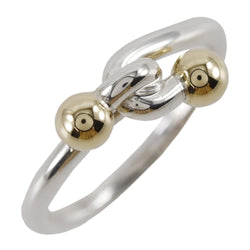 [Tiffany & CO.] Tiffany Hook & Eye 8.5 Ring / Ring Silver 925 × K18 Yellow Gol