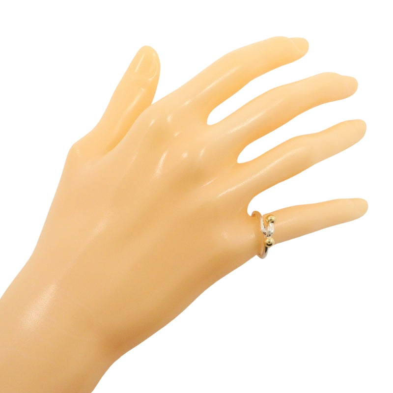 [Tiffany & CO.] Tiffany Hook & Eye 8.5 Ring / Ring Silver 925 × K18 Yellow Gol