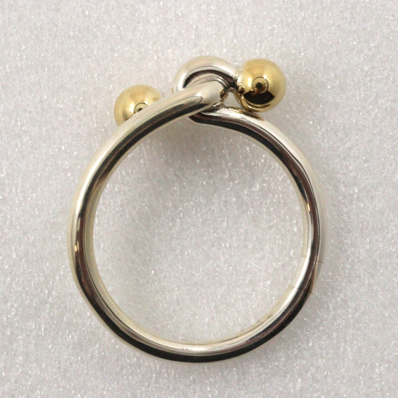 [Tiffany & CO.] Tiffany Hook & Eye 8.5 Ring / Ring Silver 925 × K18 Yellow Gol