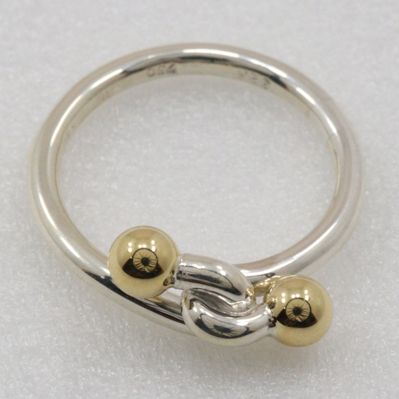 [Tiffany & co.]TIFFANY&Co. Hook & i 8.5 Ring Silver 925 ×18KYellow Gold Approximately 2.4g HOOK & EYE Ladies A-Rank