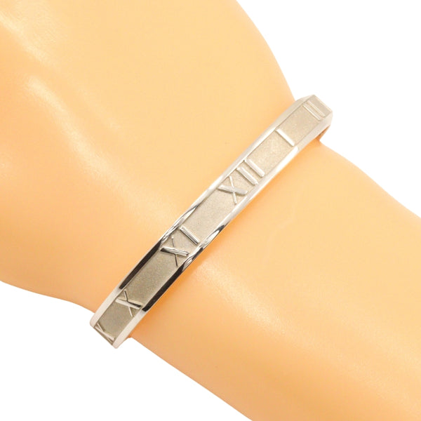 [Tiffany & Co.]TIFFANY&Co. Atlas Bangle Cuff Silver 925 약 18.2g Atlas Ladies A-Rank