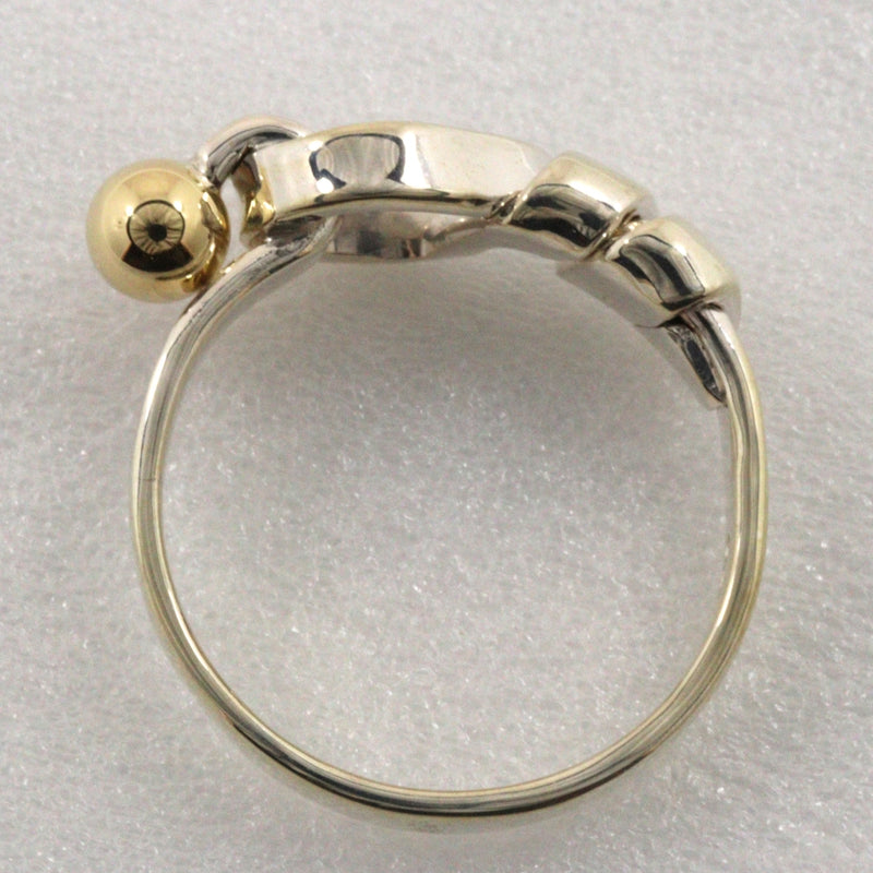 [Tiffany & CO.] Tiffany Love Knot No. 7.5 Ring / Ring Silver 925 × K18 Yellow Gol