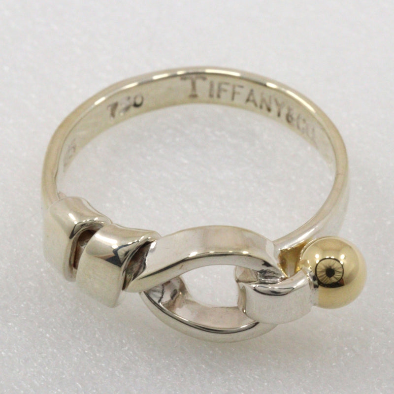 [Tiffany & CO.] Tiffany Love Knot No. 7.5 Ring / Ring Silver 925 × K18 Yellow Gol