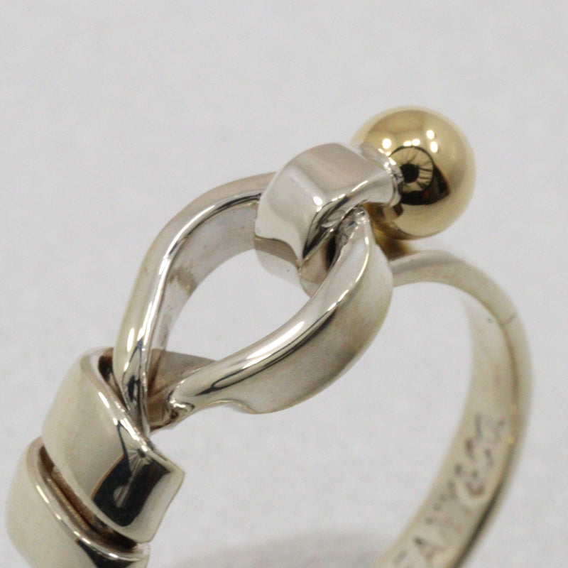 [Tiffany & co.]TIFFANY&Co. Love Knot 7.5 Ring Silver 925 ×18KYellow Gold Approximately 2.6g Love Knot Ladies A-Rank