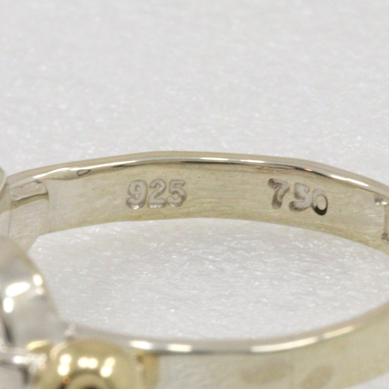 [Tiffany & co.]TIFFANY&Co. Love Knot 7.5 Ring Silver 925 ×18KYellow Gold Approximately 2.6g Love Knot Ladies A-Rank