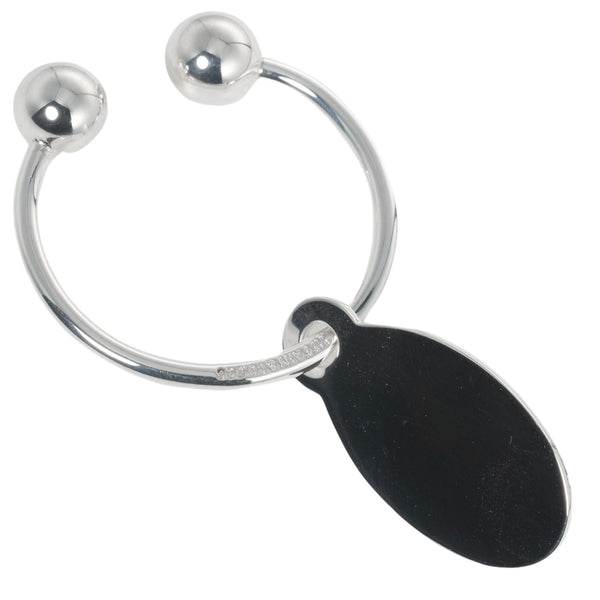[TIFFANY & CO.] Tiffany 
 Retton -Obertag Keychain 
 Large size Silver 925 Return to OVAL TAG Ladies A Rank