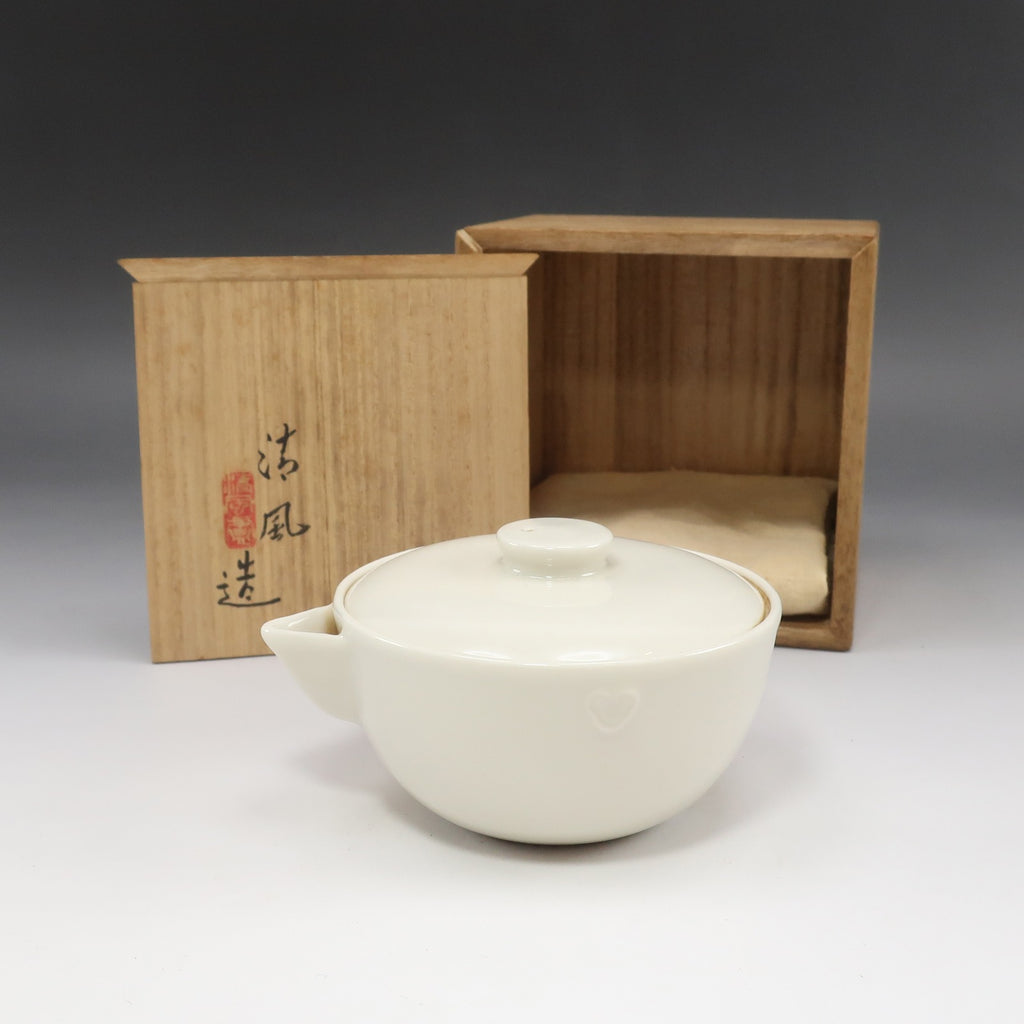 【kyoyaki】京焼 清風与平 造 太白磁宝瓶 ( 芳瓶 ) 陶磁器 _ 骨董品 kyoyaki】京焼 清風与平 造 太白磁宝瓶 ( 芳瓶 ) 骨董品 – NISHIKINO