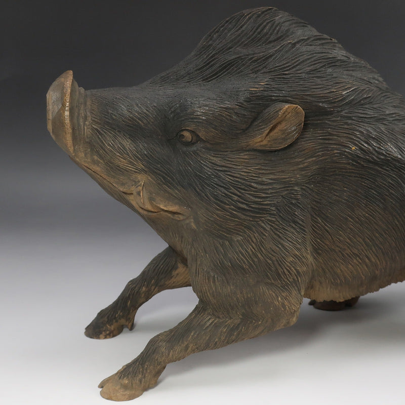 三坊刻 銘 木彫 猪 置物 木工・竹工芸 骨董品 – NISHIKINO VINTAGE KYOTO