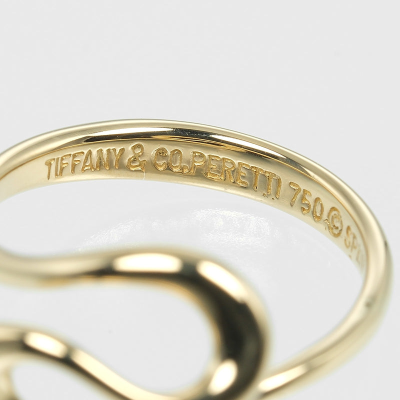 【美品】ティファニー　リング　オープンウェーブリング　7号 TIFFANY&Co.】ティファニー オープンウェーブ リング・指輪 7号