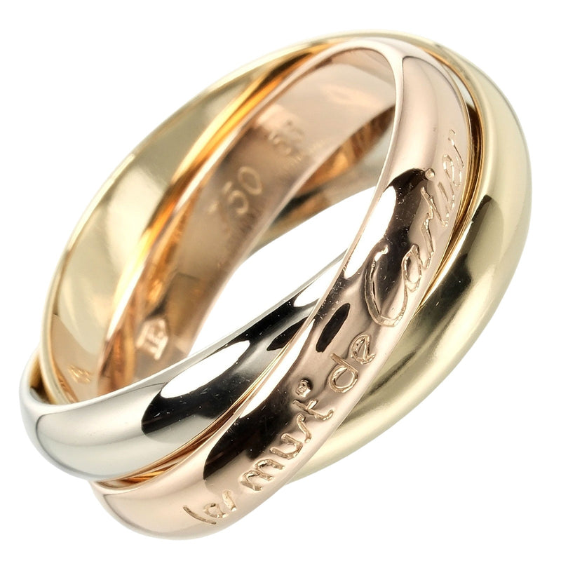 [Cartier] Cartier 
 Trinity No. 13 Ring / Ring 
 K18 Gold x YG PG WG Approximately 8.12g Trinity Ladies A Rank