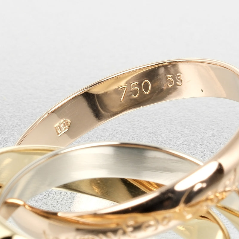 [Cartier] Cartier 
 Trinity No. 13 Ring / Ring 
 K18 Gold x YG PG WG Approximately 8.12g Trinity Ladies A Rank