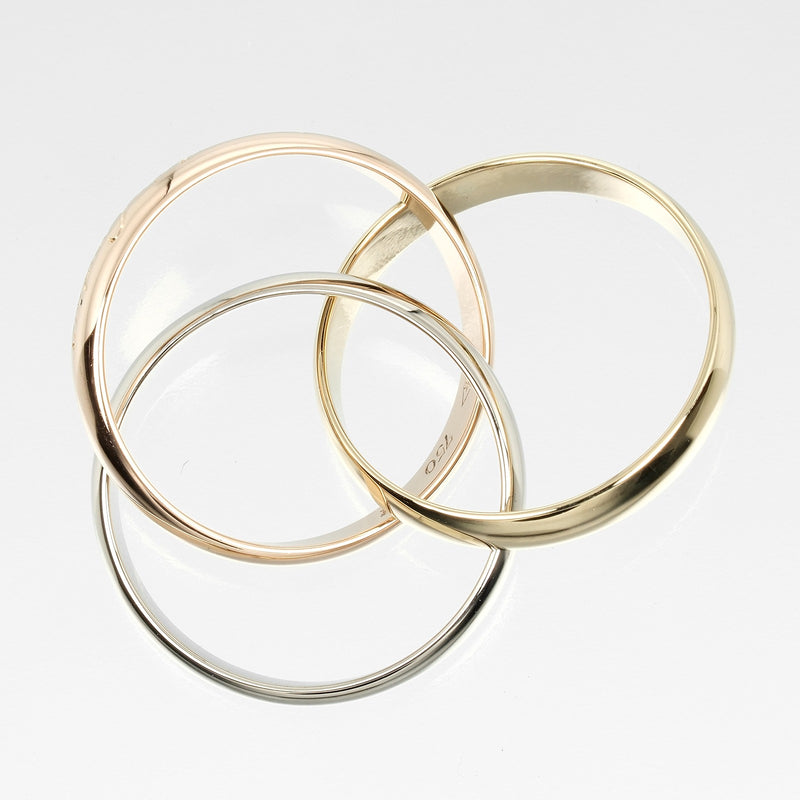 [Cartier] Cartier 
 Trinity No. 11 Ring / Ring 
 K18 Gold x YG PG WG Approximately 7.33G Trinity Ladies A Rank