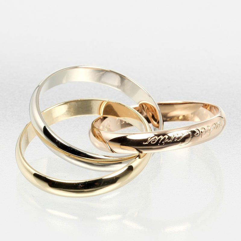 [Cartier] Cartier 
 Trinity No. 16.5 Ring / Ring 
 K18 Gold x YG PG WG Approximately 9.37G TRINITY Ladies A Rank