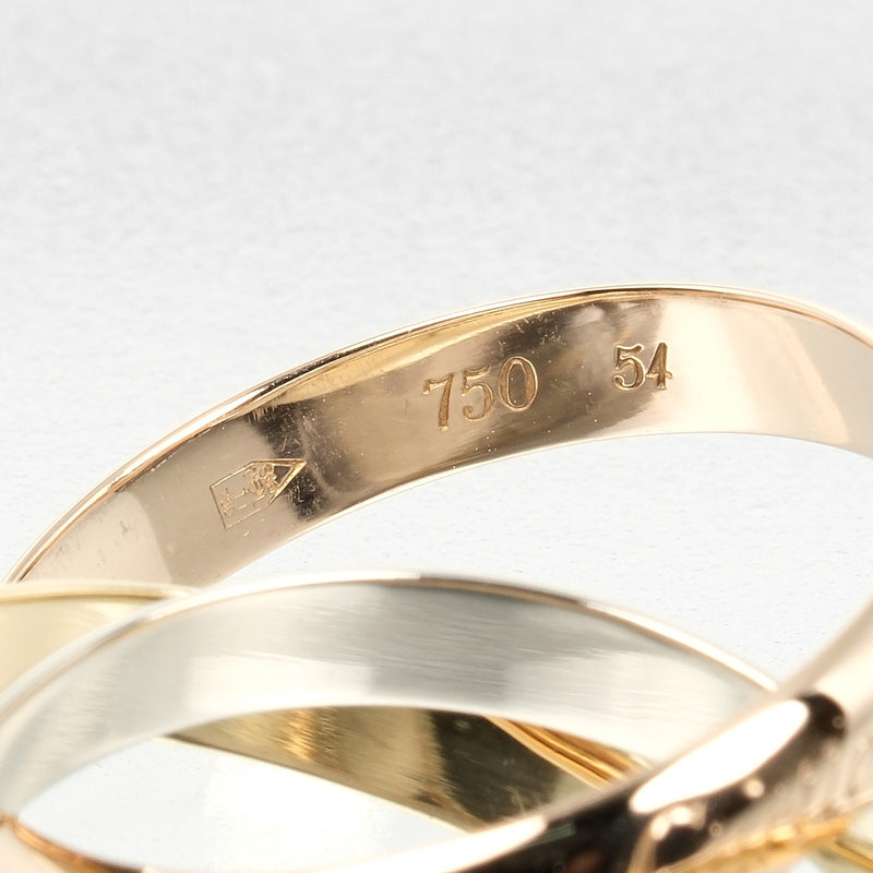 [Cartier] Cartier 
 Trinity No. 14 Anillo / anillo 
 K18 Oro x yg pg wg aproximadamente 7.82g Trinity Ladies un rango