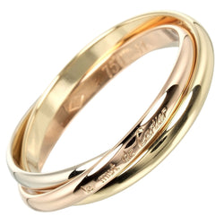 [Cartier] Cartier 
 Trinity No. 11 Ring / Ring 
 K18 Gold x YG PG WG Approximately 3.6g Trinity Ladies A Rank