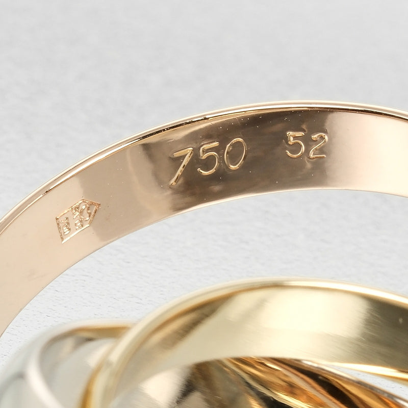 [Cartier] Cartier 
 Trinity No. 12 Anillo / anillo 
 K18 Oro x yg pg wg aproximadamente 7.82g Trinity Ladies un rango