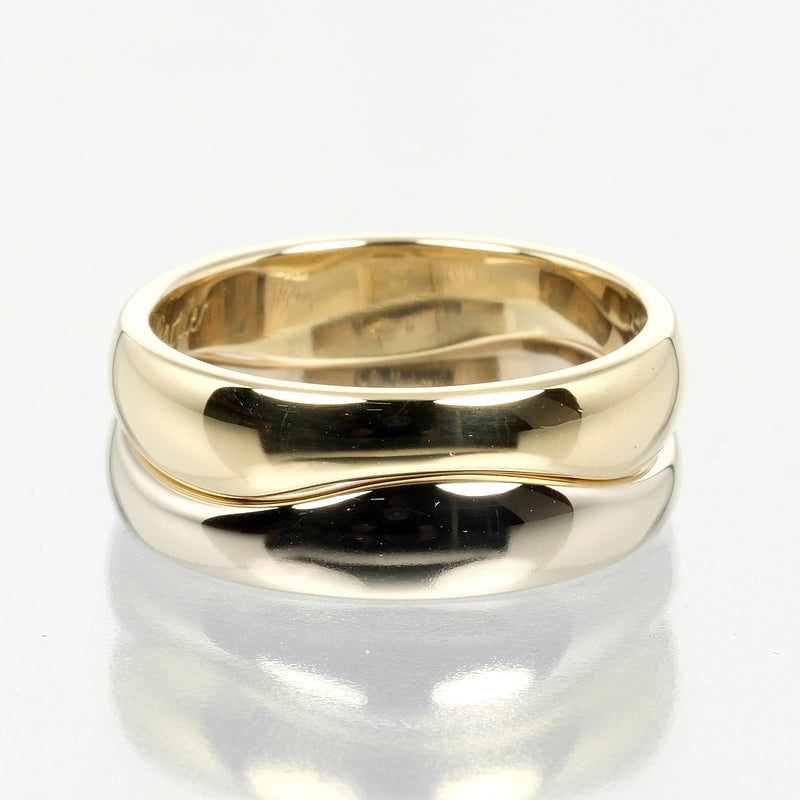 [Cartier] Cartier 
 Dos -lab yo 11.5 anillo / anillo 
 K18 Oro amarillo x K18 Oro blanco aproximadamente 8.66g 2 filas Love Me Ladies A Rank