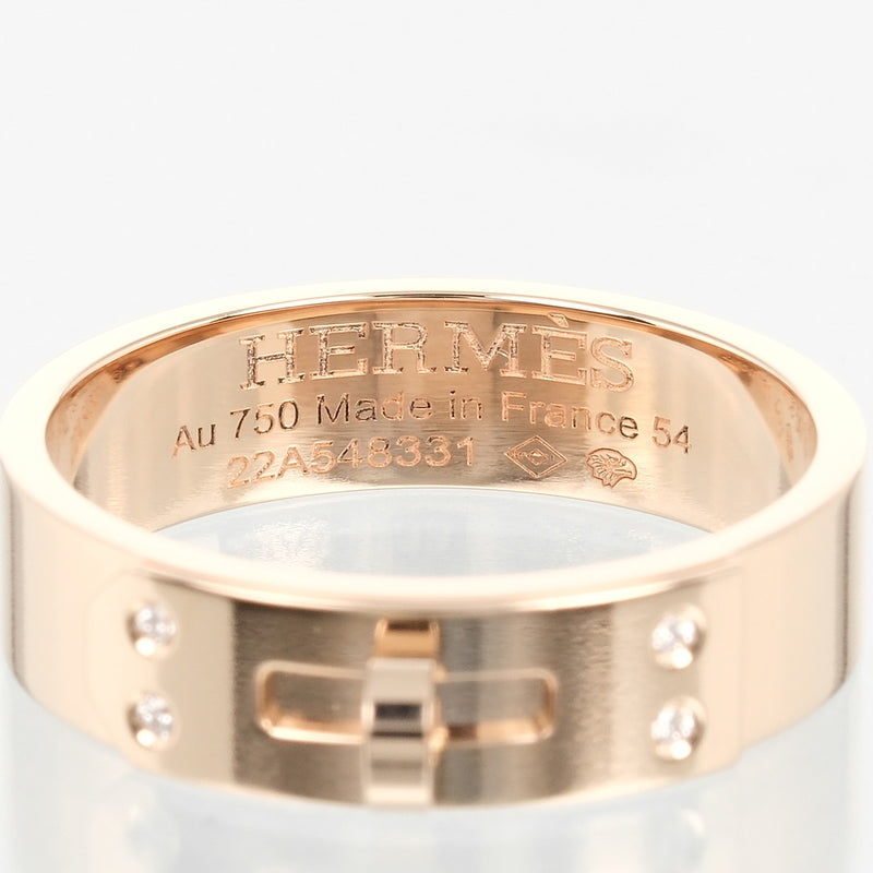 [Hermes] Hermes 
 Kelly PM No. 14 Anillo / anillo 
 K18 Pink Gold x 4p Diamond aproximadamente 5.93g Kelly PM Damas A Rank