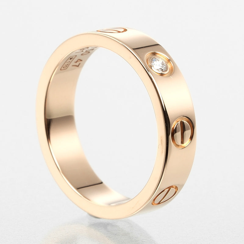 [Cartier] Cartier 
 Mini Love Wedding No. 7 Ring / Ring 
 K18 Pink Gold x 1P Diamond about 4.16g Mini Love Wedding Ladies A Rank