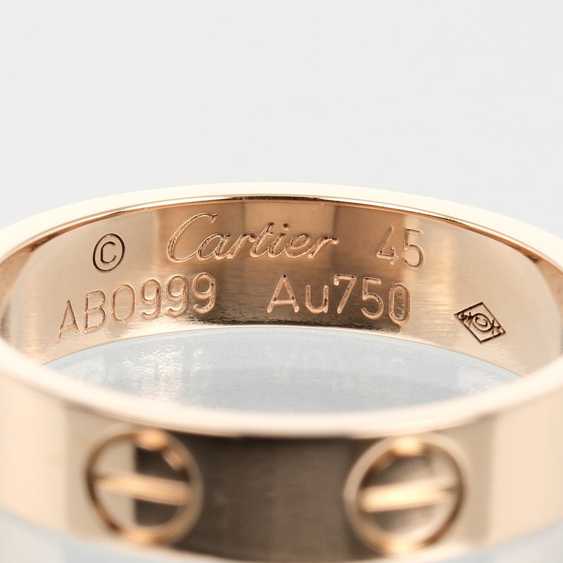 [Cartier] Cartier 
 Mini Love Wedding No. 5 Ring / Ring 
 K18 Pink Gold Approximately 2.76g Mini Love Wedding Ladies A Rank