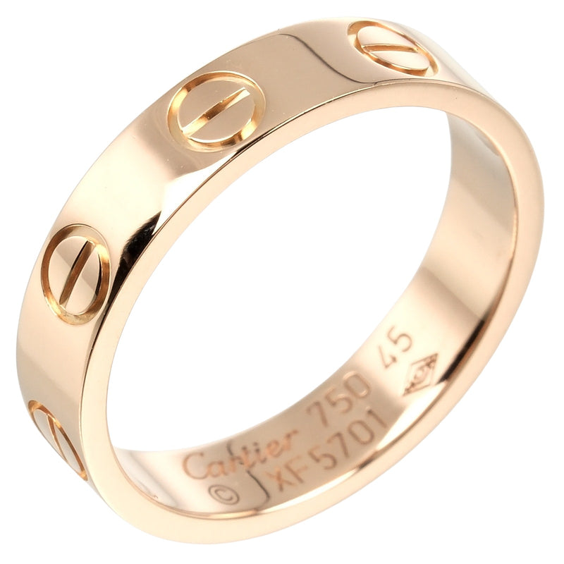 [卡地亚]卡地亚 
 迷你爱婚礼第5圈 /戒指 
 K18粉红色黄金大约2.67克迷你爱婚礼女士