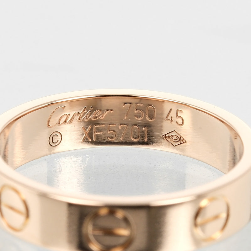 [Cartier] Cartier 
 Mini amor Boda No. 5 Anillo / anillo 
 K18 Pink Gold Aproximadamente 2.67g Mini amor Boda Ladies A Rank
