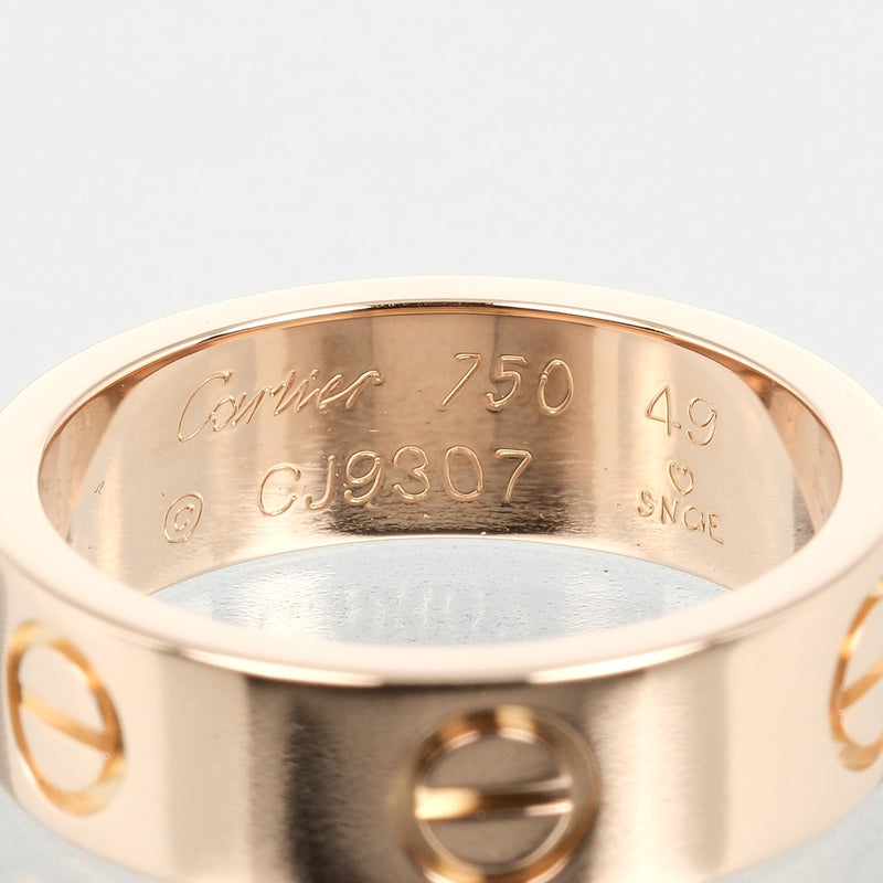 [Cartier] Cartier 
 Amor 9 anillo / anillo 
 K18 Pink Gold aproximadamente 6.22g Love Love Love Ladies A Rank