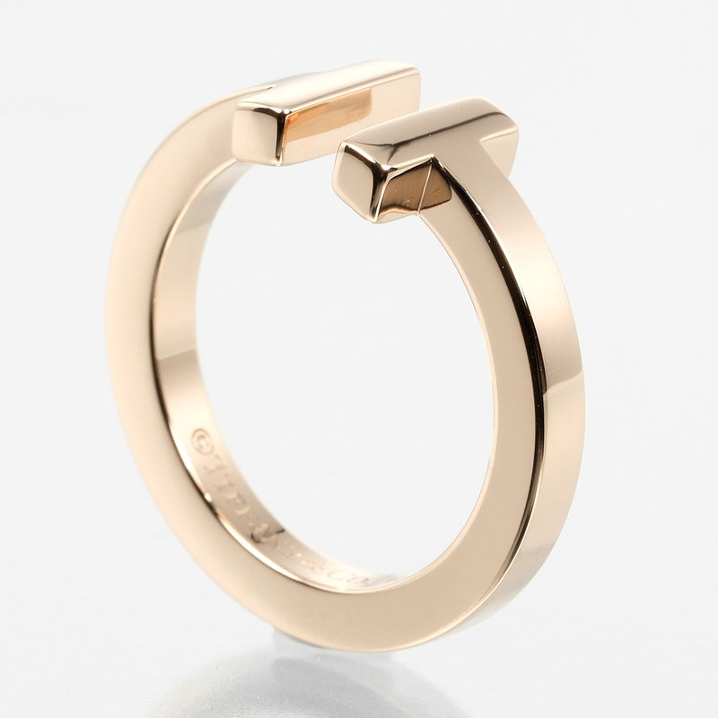 [TIFFANY & CO.] Tiffany 
 T Square No. 10 Ring / Ring 
 K18 Pink Gold Approximately 6.33g T SQUARE Ladies A Rank