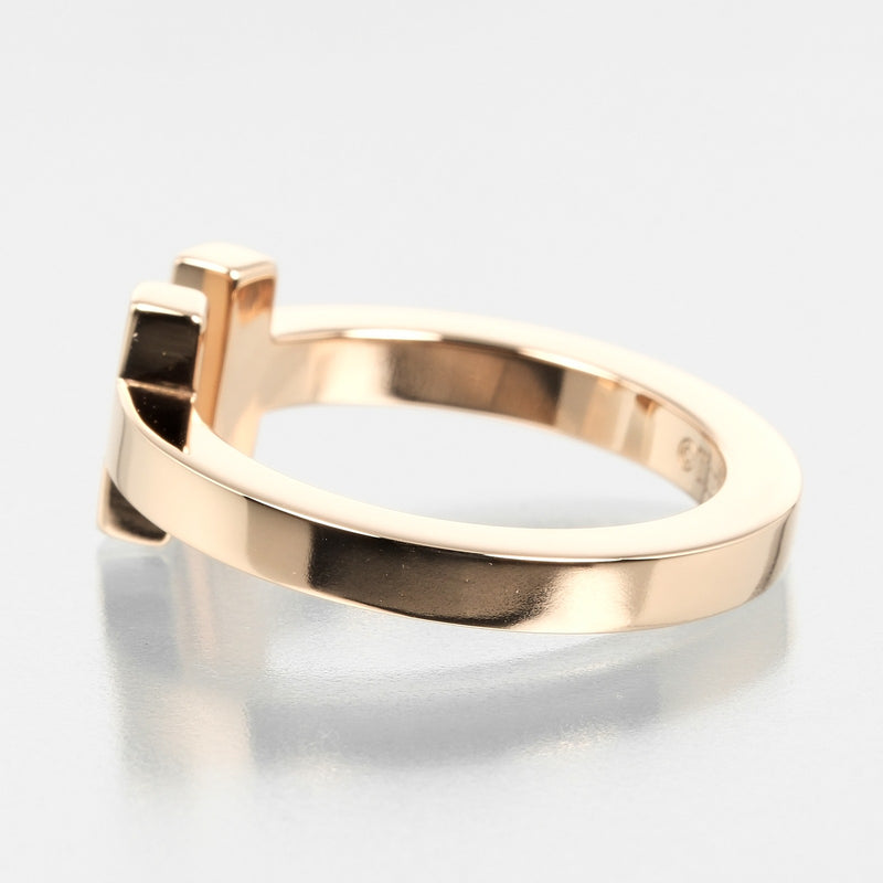 [Tiffany＆Co。]蒂法尼 
 T方号10戒指 /戒指 
 K18粉红色的金约6.33克T广场女士