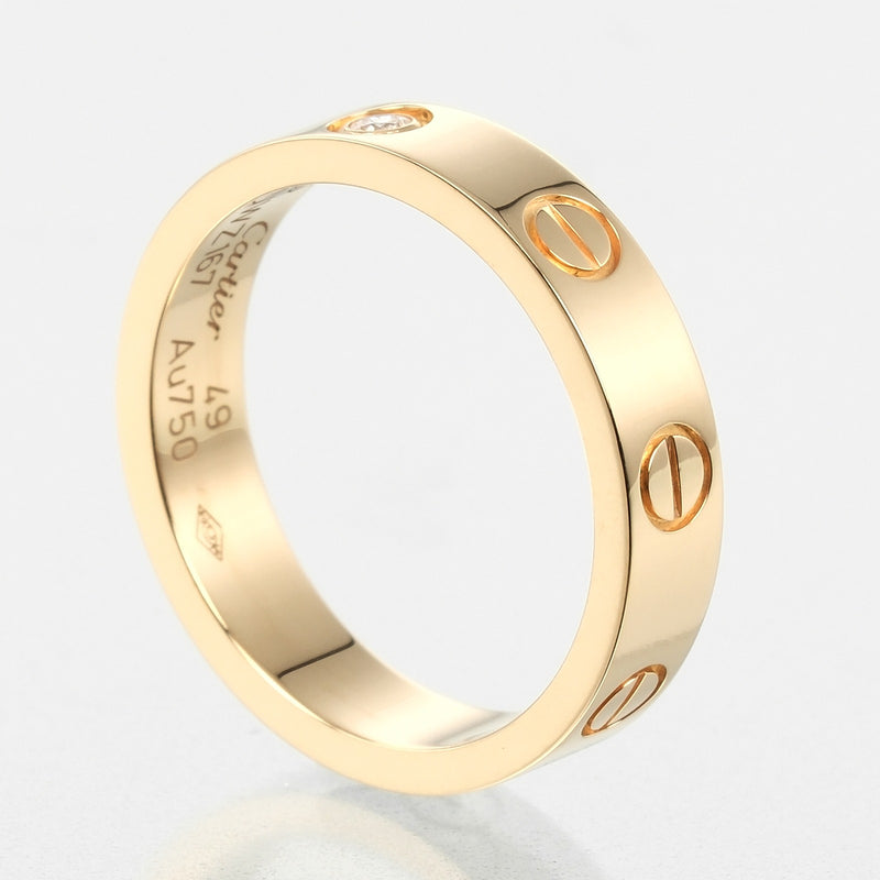 [Cartier] Cartier 
 Mini Love Wedding No. 9 Ring / Ring 
 K18 Yellow Gold x 1P Diamond about 4.3g Mini Love Wedding Ladies A Rank
